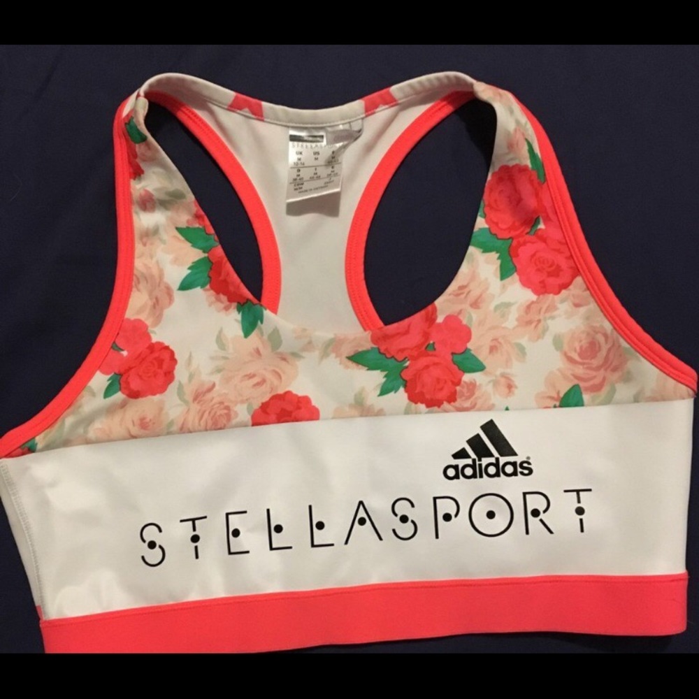 Stella sport for adidas floral sports bra medium
